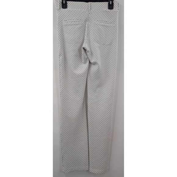 Betabrand size Small 7-Pocket Dress Pants Yoga Straight Leg White Square *HOLE* - Picture 8 of 13